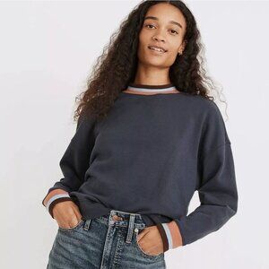 (Re)sourced Cotton Studio Ringer Mockneck Sweatshirt Small